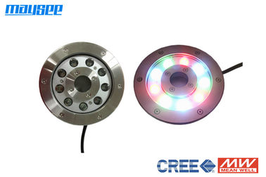 9x3w αδιάβροχο IP68 Κρήνη φώτα LED Υποβρύχια φως δακτυλίου Κρήνη