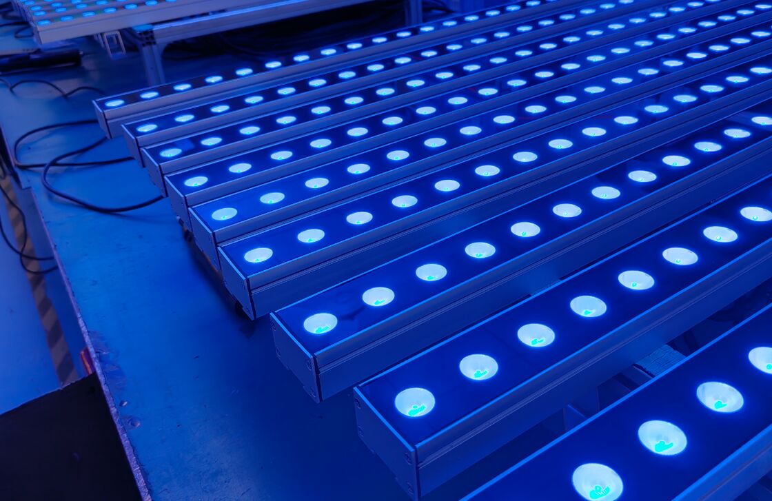 18-48W LED φώτα πλυντηρίων τοίχων με λειτουργία On off ή DMX512 λειτουργία ελέγχου Κατάλληλο για θερμοκρασίες λειτουργίας από -10C έως 40C