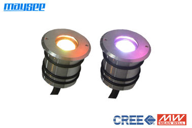 Ultra - Thin Ισχυρό IP68 3W RGB LED φώτα φορτώνουν / RGB LED φωτιστικά εξωτερικού χώρου